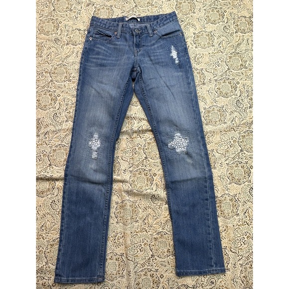 Levis Jeans Boyfriend Girls 14 reg Designer Blue Youth Casual School Pants - Picture 1 of 9